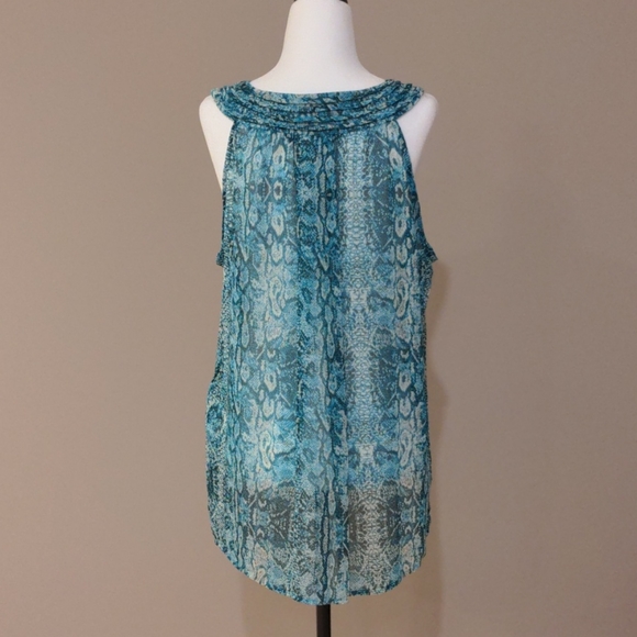 Sheer Blue Tank Top - Picture 4 of 4